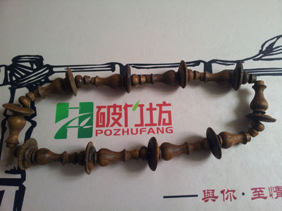 最便宜的杂木葫芦画眉鸟笼笼钩配件4件套9cm——破竹坊川笼工作室竹制精品